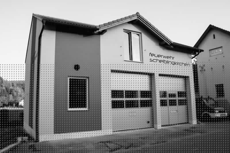 Die fertiggestellte Garage.